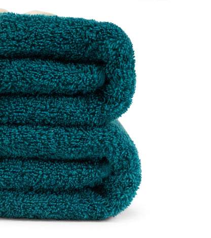 Blue Lagoon 100% Pure Organic Cotton Bath Towel folded 630 GSM