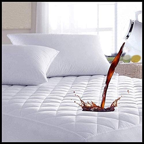 Quilted Waterproof Mattress Protector - Fits Mattresses up to 40cm Deep - Anti Allergy & Breathable, White, Mattress Cover - Prevents Mattress from Ripping