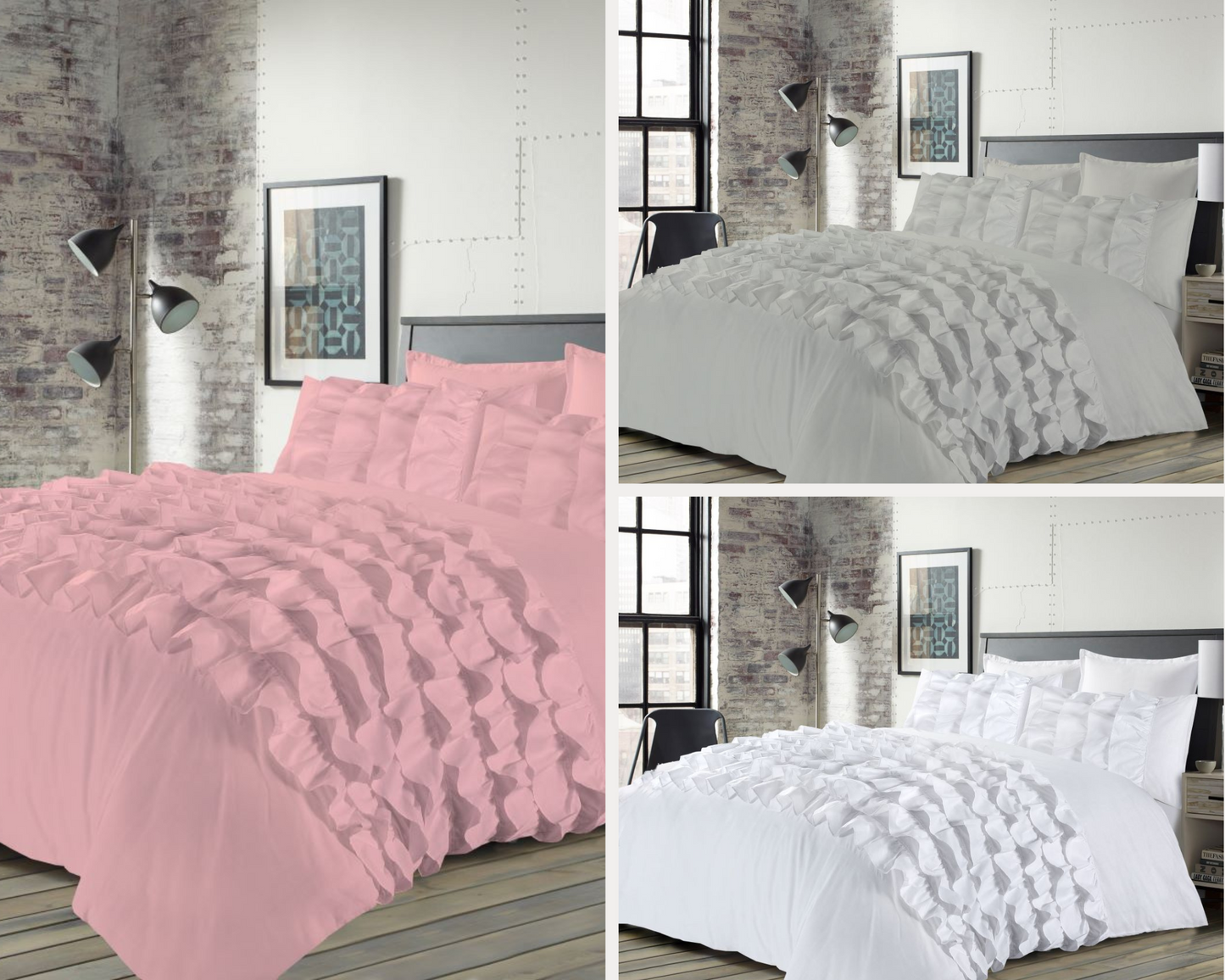 Percilla Duvet Cover & Pillowcase Lightweight Polycotton Soft Quilt Bedding Sets