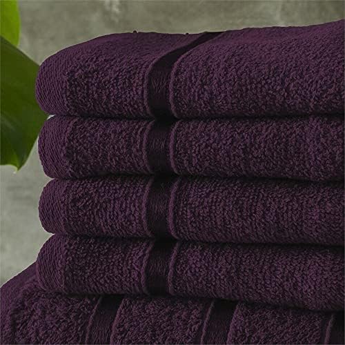 Egyptian Cotton Bath Towels Super Absorbent Quick Dry Extra Soft Hand & Face Towels 8 pcs Bale Set