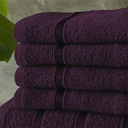 Egyptian Cotton Bath Towels Super Absorbent Quick Dry Extra Soft Hand & Face Towels 8 pcs Bale Set
