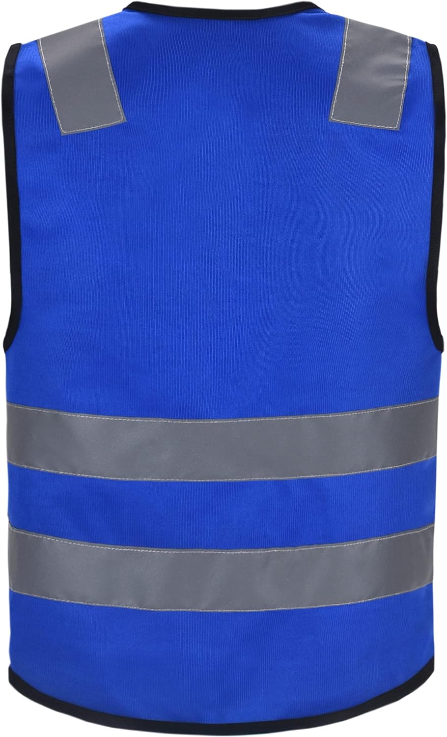 Zipped High Visibility Hi Viz Vest Waistcoat high vis Safety hi vis vest For Men's and Women's Lightweight and Comfortable Safety Vests, Standard Size Reflective Safety Vest(XXS-XXL)