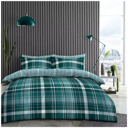 STIRLING SHECK Reversible Duvet Quilt Cover Bedding Set Single Double King Size