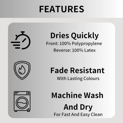 Cali Bubbles 2 Piece Bath Mat & Pedestal Set Non Slip Soft Absorbent Toilet Bathroom Mats Sets