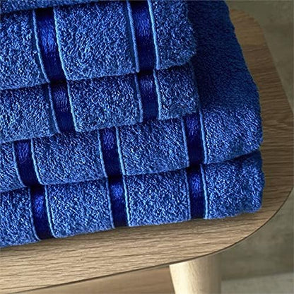 Egyptian Cotton Bath Towels Super Absorbent Quick Dry Extra Soft Hand & Face Towels 8 pcs Bale Set
