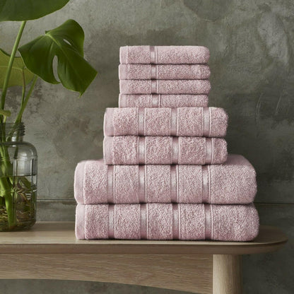Egyptian Cotton Bath Towels Super Absorbent Quick Dry Extra Soft Hand & Face Towels 8 pcs Bale Set