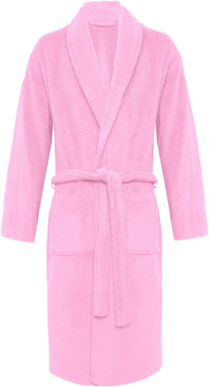 100% Egyptian Cotton Bath Robe Terry Towelling Robe Dressing Gown Luxury and Super Soft Womens Nightwear Mens House Gown