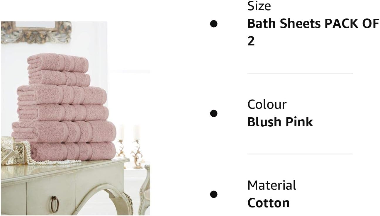Luxury ZERO TWIST 100% Egyptian Cotton Super Soft 600 GSM Towels Hand Bath Towels Set