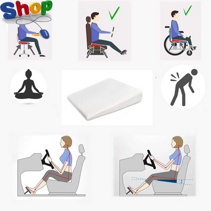Bed Wedge Pillow Acid Reflux 11 Degree Memory Foam – X-Large Back Support