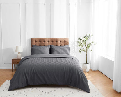 Turo Triangle Luxury Duvet Cover Set & Pillowcase Microfiber Bedding Quilt Single Double King