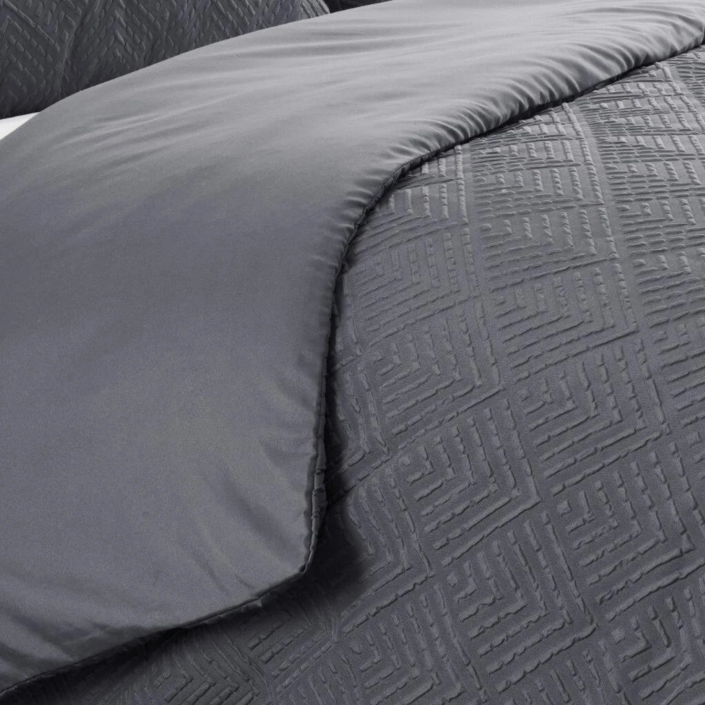 Turo Triangle Luxury Duvet Cover Set & Pillowcase Microfiber Bedding Quilt Single Double King