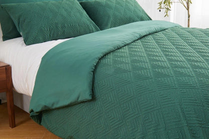 Turo Triangle Luxury Duvet Cover Set & Pillowcase Microfiber Bedding Quilt Single Double King