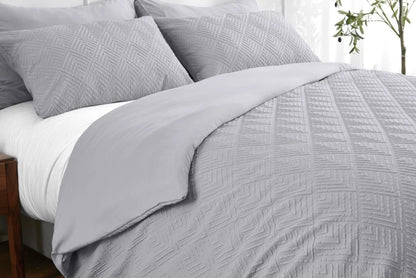 Turo Triangle Luxury Duvet Cover Set & Pillowcase Microfiber Bedding Quilt Single Double King