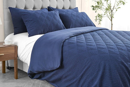 Turo Triangle Luxury Duvet Cover Set & Pillowcase Microfiber Bedding Quilt Single Double King