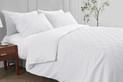 Turo Triangle Luxury Duvet Cover Set & Pillowcase Microfiber Bedding Quilt Single Double King