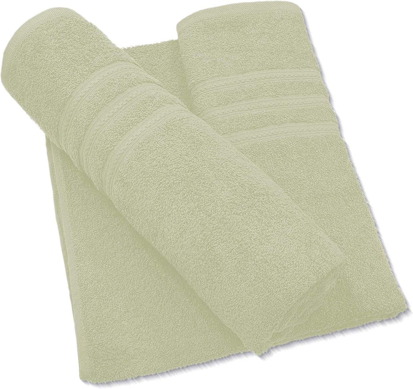 Pack of 2 Extra Large Jumbo Bath Sheets - Beach Towels 100% Cotton  Huge Size (85 x 200 cm)
