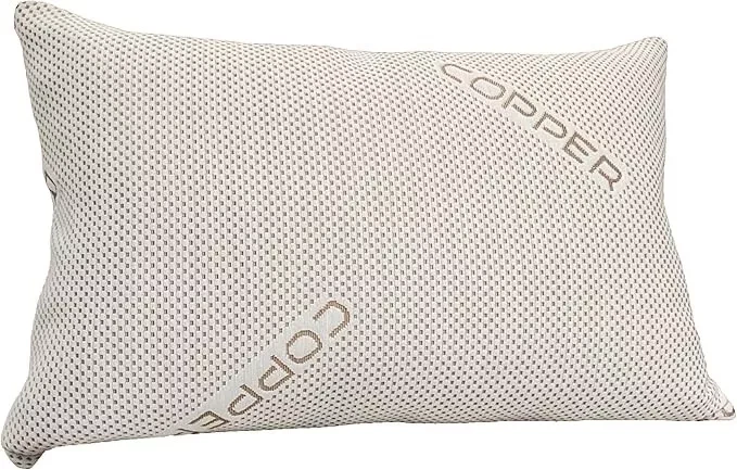 Hotel Quality Luxury Pillow – Soft and Supportive Memory Foam – Lavender Scented for Relaxation – Copper Infused for Freshness – Ice Cool Fabric Keeps You Cool – Breathable, Hypoallergenic, Cooling Pillow for Side and Back Sleepers