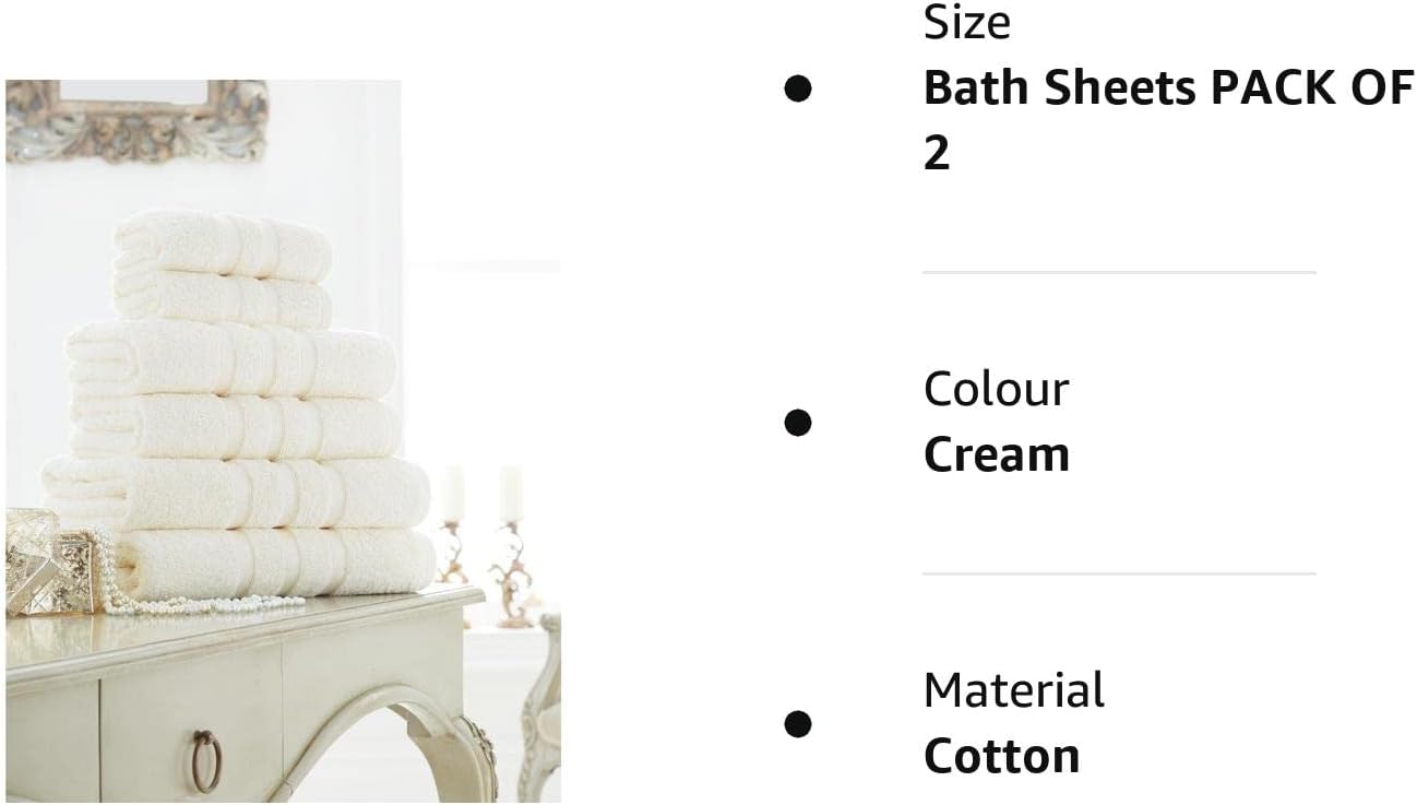 Luxury ZERO TWIST 100% Egyptian Cotton Super Soft 600 GSM Towels Hand Bath Towels Set