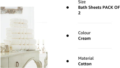 Luxury ZERO TWIST 100% Egyptian Cotton Super Soft 600 GSM Towels Hand Bath Towels Set