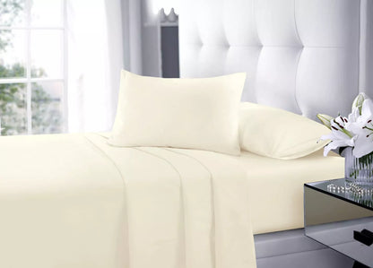 Soft Microfibre Fitted Sheet Deep Pocket 10 inch (25 cm) Easy Care Bottom Sheet