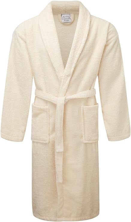 100% Egyptian Cotton Bath Robe Terry Towelling Robe Dressing Gown Luxury and Super Soft Womens Nightwear Mens House Gown