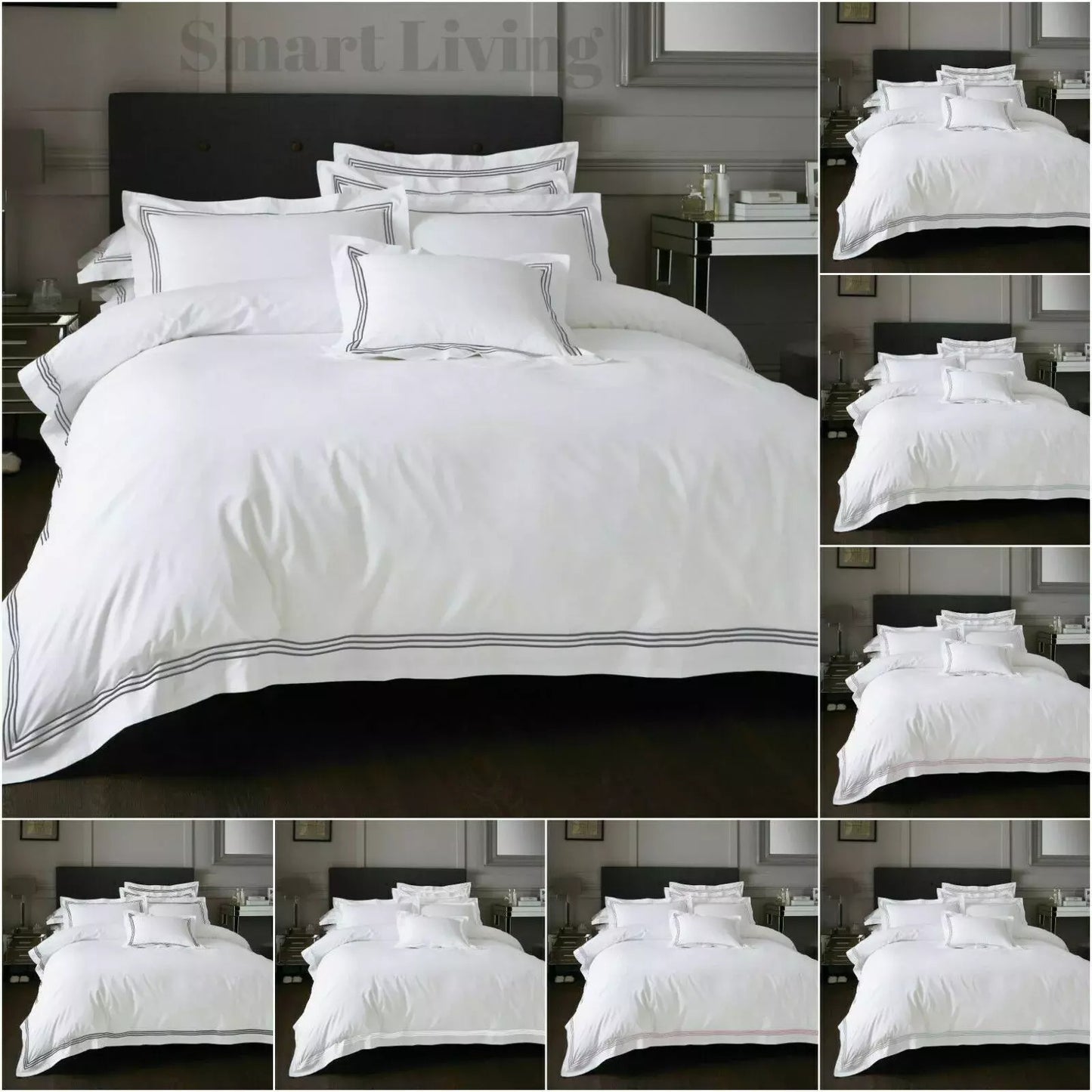Devore Embroidered Luxury Designer Duvet Quilt Covers Hotel Quality Bedding Sets