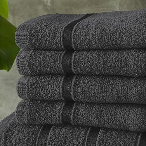 Egyptian Cotton Bath Towels Super Absorbent Quick Dry Extra Soft Hand & Face Towels 8 pcs Bale Set
