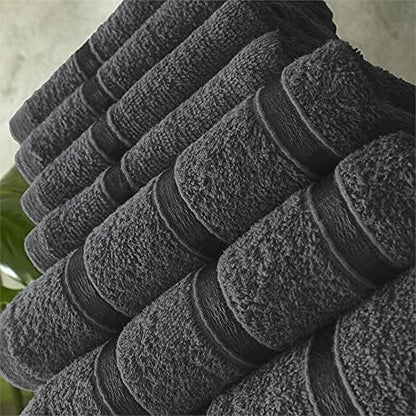 Egyptian Cotton Bath Towels Super Absorbent Quick Dry Extra Soft Hand & Face Towels 8 pcs Bale Set