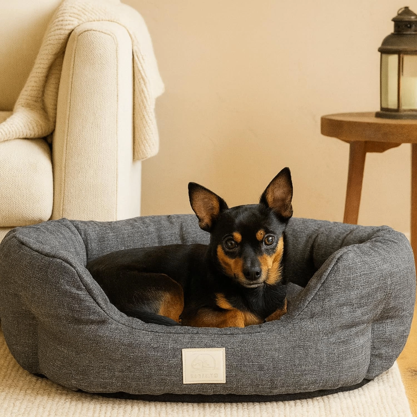 Calming Dog Bed Anti-Anxiety Donut Cat Puppy Bed Fluffy Washable Non-Slip S M L