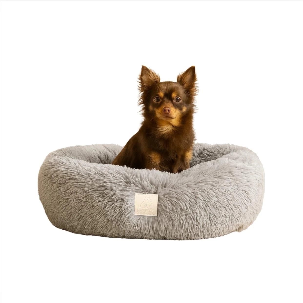 Anti-Anxiety Dog Bed Calming Plush Donut Cat Pet Bed Washable Non-Slip 60cm