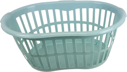 34L Hipster Plastic Laundry Basket with Handles Large Storage Hamper for Washing Clothes Fruits Vegitable Nursery & Home Storage Organisation MADE IN U.K.