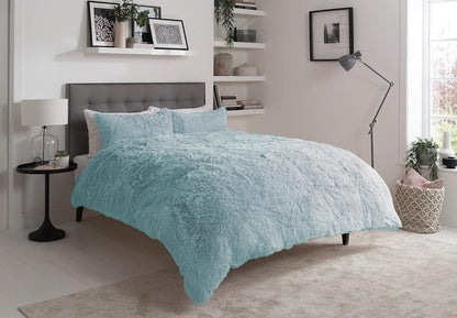 Hug & Snug Duvet Cover Fluffy Fur Fleece Cuddle Warm Quilt Bedding Set All Sizes