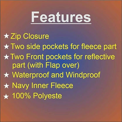 Hi Vis Bodywarmer Reversible Safety Reflective Sleeveless Jacket Workwear Vest