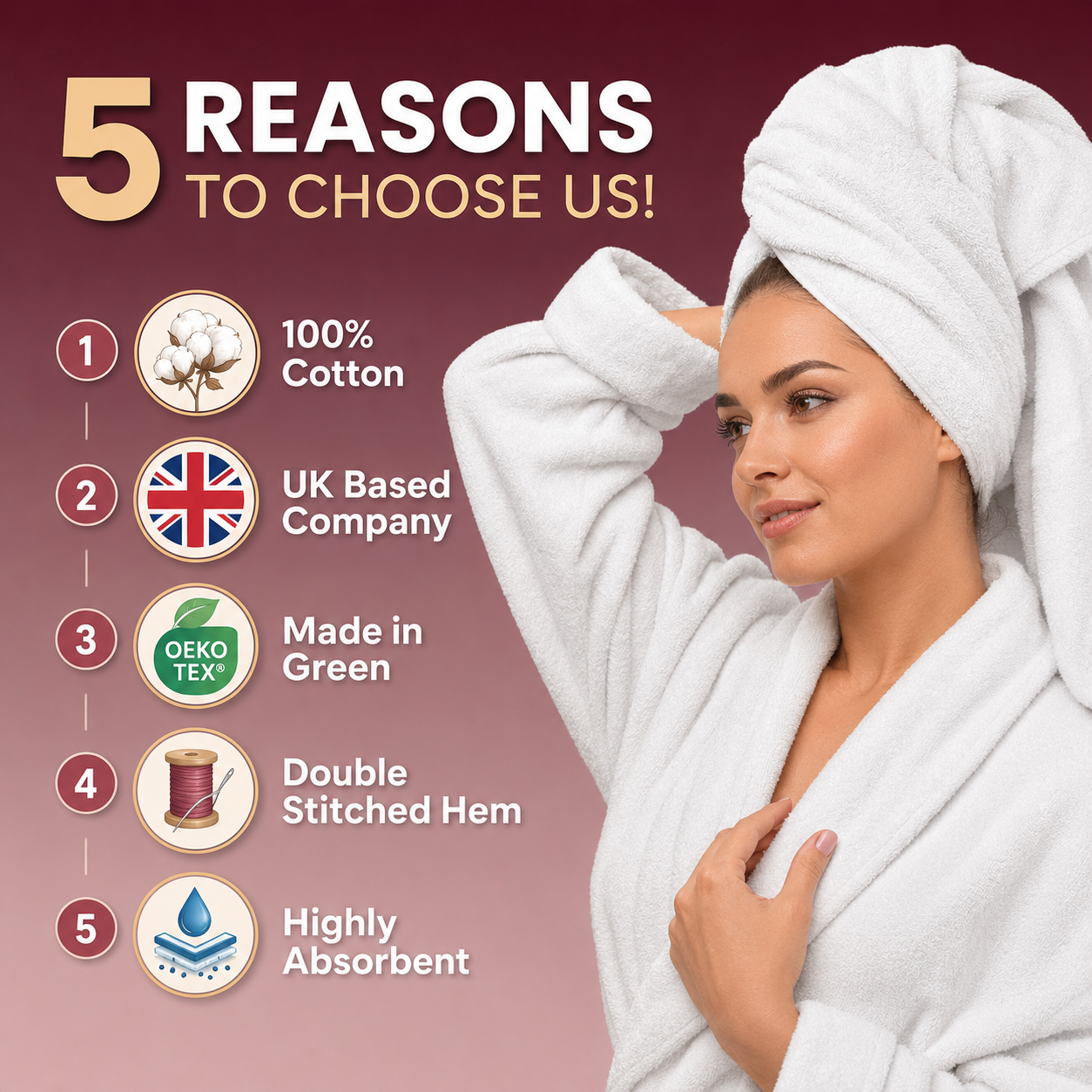500 GSM Egyptian Cotton Luxury Towels – Super Soft Face Hand Bath Sheet