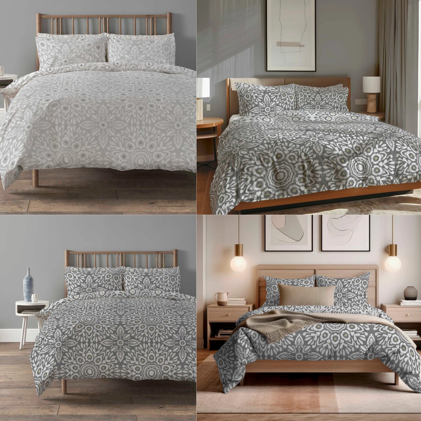 Floral Printed Duvet Quilt Covers Soft Easy Care Bed Linen Summer Bedding Sets