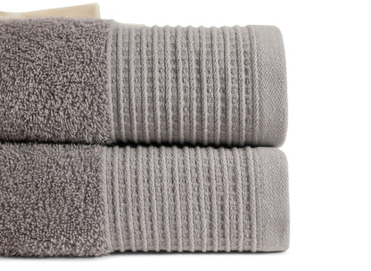 Grey 100% Pure Organic Cotton Bath Towel styled bathroom 630 GSM