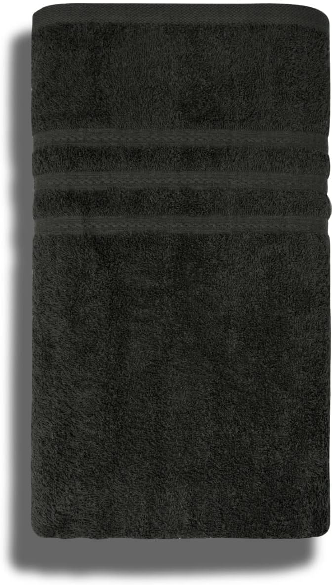 Pack of 2 Extra Large Jumbo Bath Sheets - Beach Towels 100% Cotton  Huge Size (85 x 200 cm)