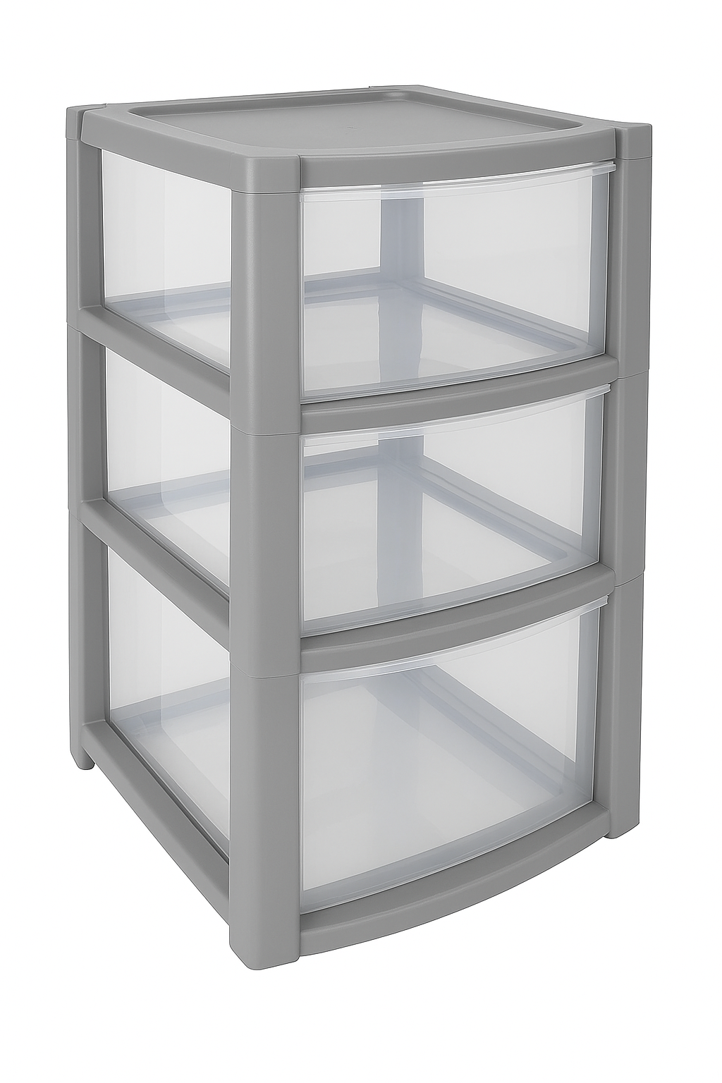 Plastic 3 Tier Drawer Tower Unit Chest Drawer School Office Home Storage