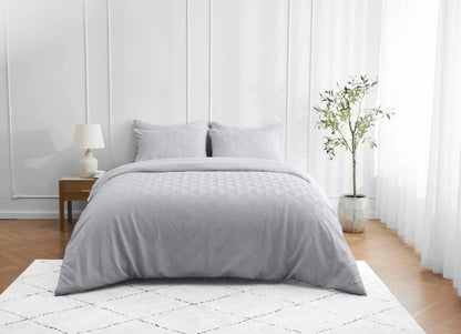 Turo Triangle Luxury Duvet Cover Set & Pillowcase Microfiber Bedding Quilt Single Double King
