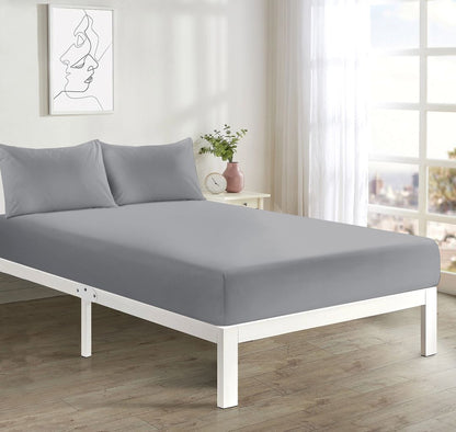 Soft Microfibre Fitted Sheet Deep Pocket 10 inch (25 cm) Easy Care Bottom Sheet