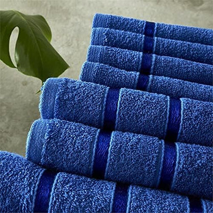 Egyptian Cotton Bath Towels Super Absorbent Quick Dry Extra Soft Hand & Face Towels 8 pcs Bale Set