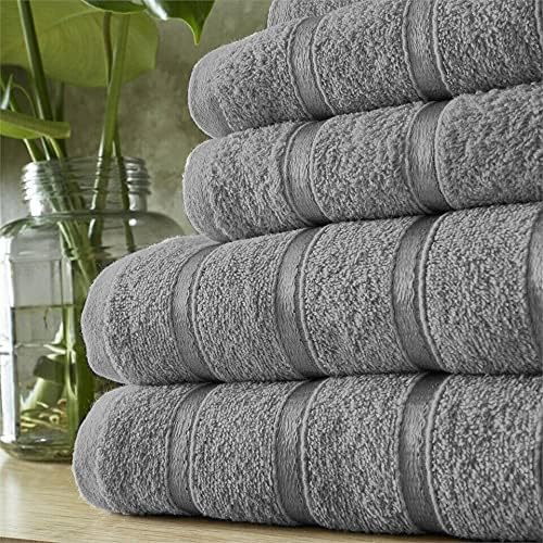 Egyptian Cotton Bath Towels Super Absorbent Quick Dry Extra Soft Hand & Face Towels 8 pcs Bale Set