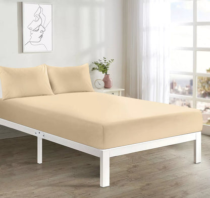 Soft Microfibre Fitted Sheet Deep Pocket 10 inch (25 cm) Easy Care Bottom Sheet