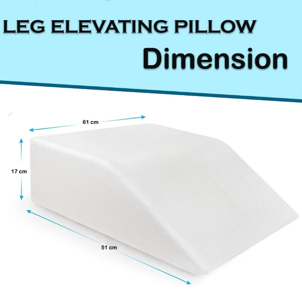 Knee Leg Bed Wedge Pillow for Leg, Hip &amp; Knee Pain – Orthopaedic Sleep Support Cushion Back Pain Relief