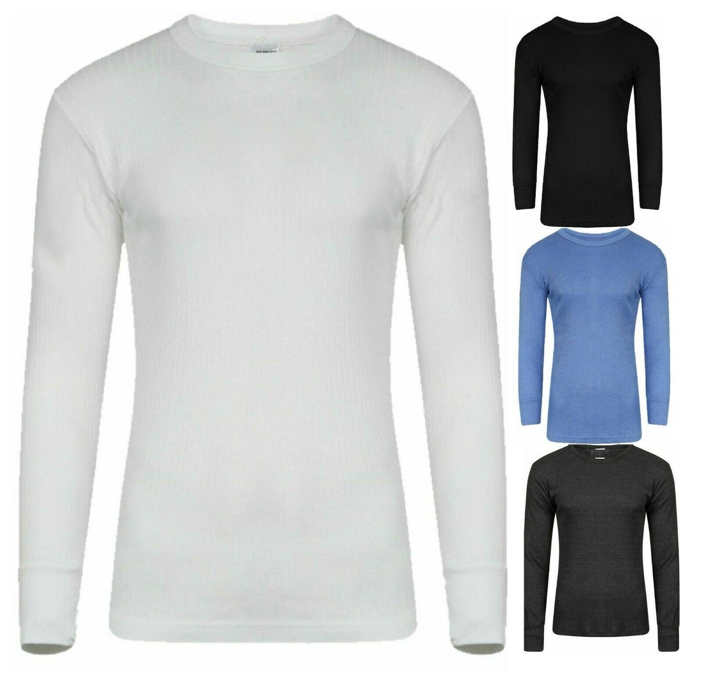PACK OF 4 Mens Thermal Long Sleeves T-Shirts Warm Vests Winter Underwear Base Layer Top