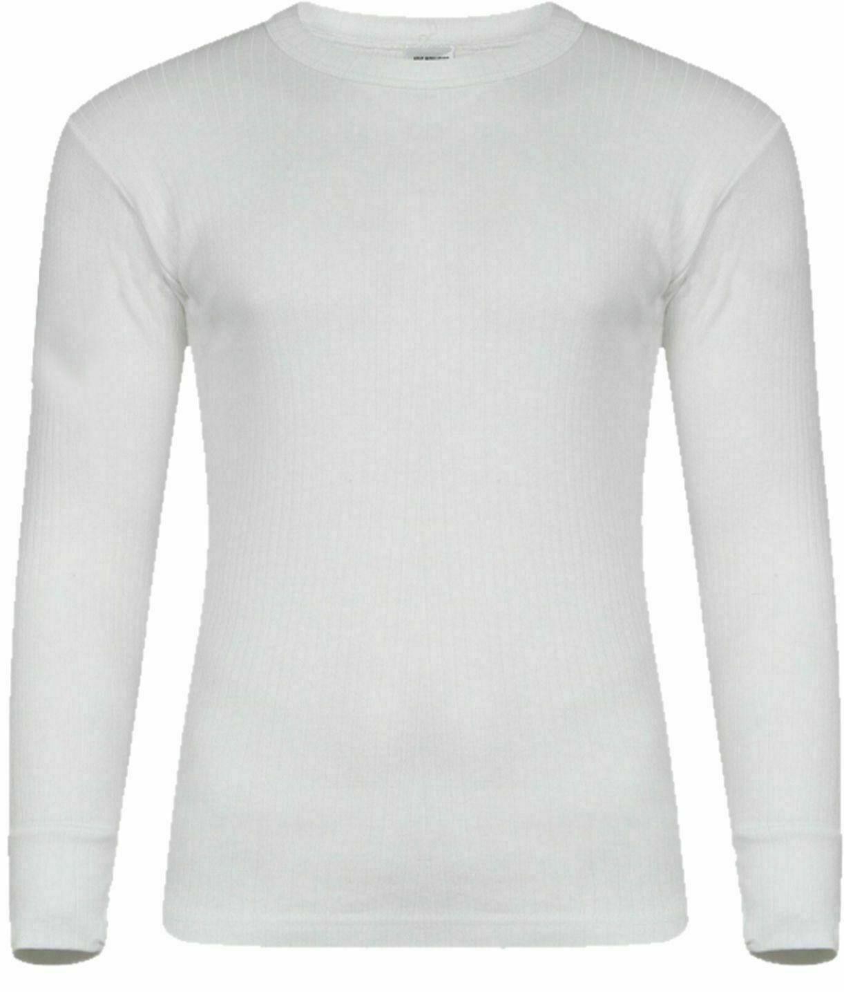 PACK OF 4 Mens Thermal Long Sleeves T-Shirts Warm Vests Winter Underwear Base Layer Top