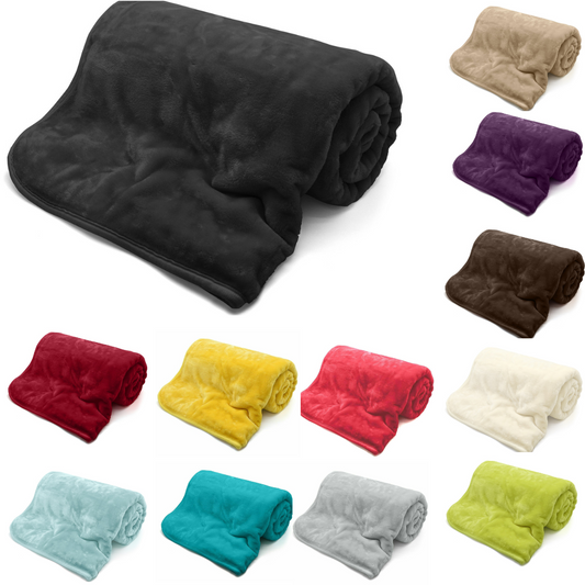 Mink Throws Fleece Cuddle Blanket & Cushion Covers