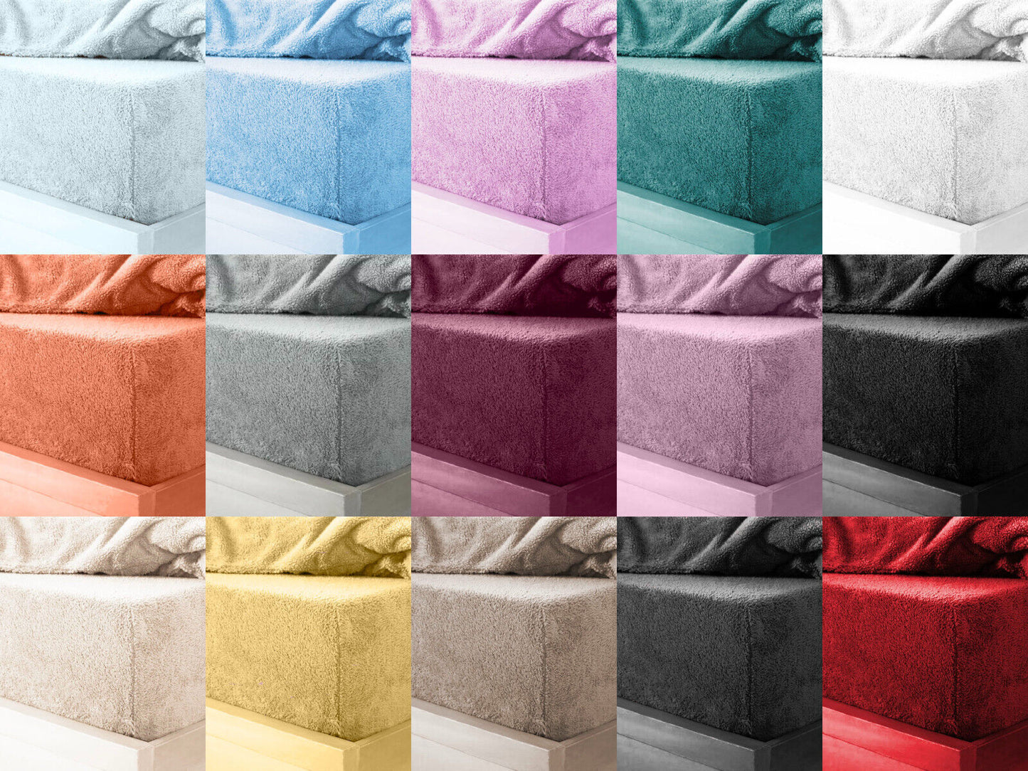 SUPER SOFT TEDDY BEAR FUR SHERPA CUDDLY COSY WARM EXTRA DEEP FLEECE FITTED SHEET BEDDING BED LINEN