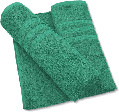 Pack of 2 Extra Large Jumbo Bath Sheets - Beach Towels 100% Cotton  Huge Size (85 x 200 cm)