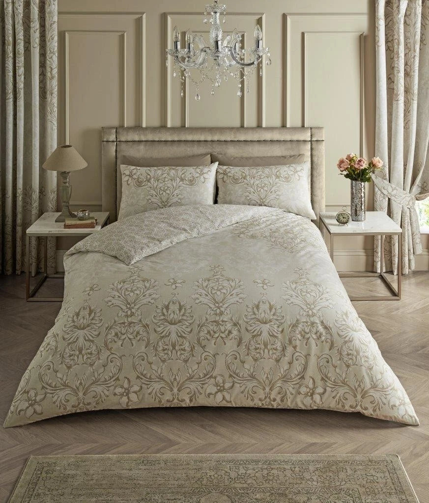 Antoinette Damask Floral Pattern Duvet Quilt Covers Summer Season Bedding Sets